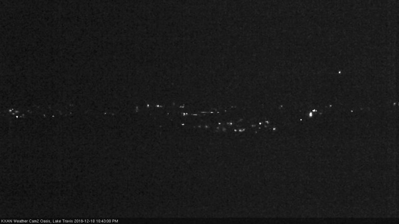 Lake Travis webcam, December 10, 2018 9:45 PM CT