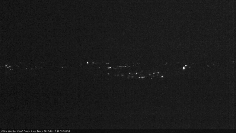Lake Travis webcam, December 10, 2018 9:55 PM CT