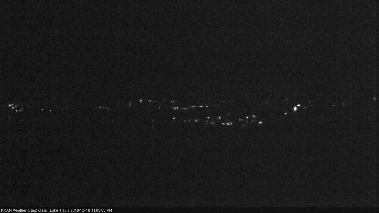 Lake Travis webcam, December 10, 2018 10:05 PM CT