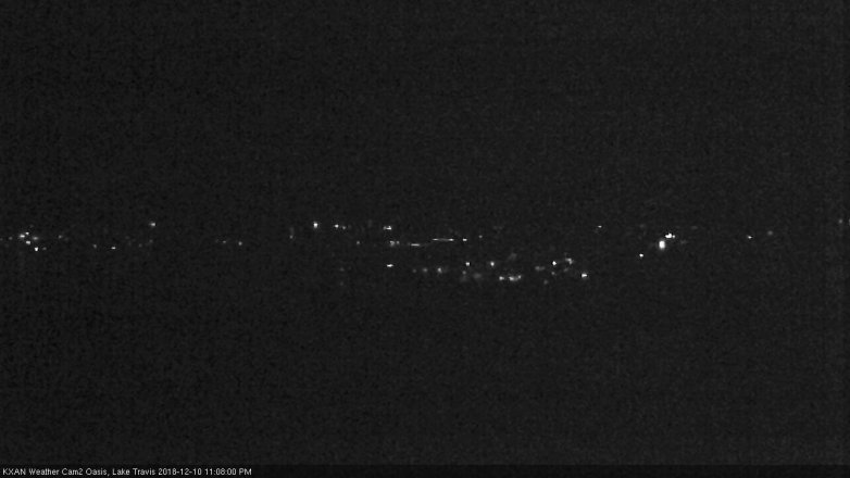 Lake Travis webcam, December 10, 2018 10:10 PM CT