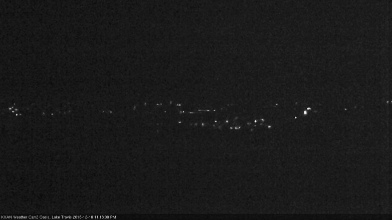 Lake Travis webcam, December 10, 2018 10:20 PM CT