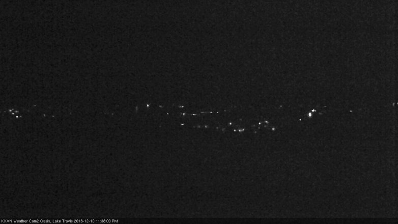 Lake Travis webcam, December 10, 2018 10:40 PM CT