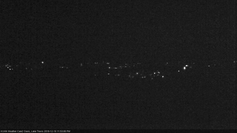 Lake Travis webcam, December 10, 2018 10:55 PM CT