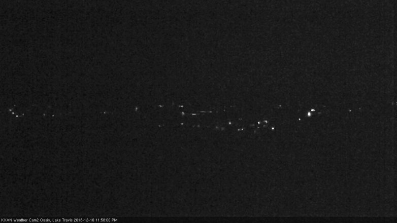 Lake Travis webcam, December 10, 2018 11:00 PM CT