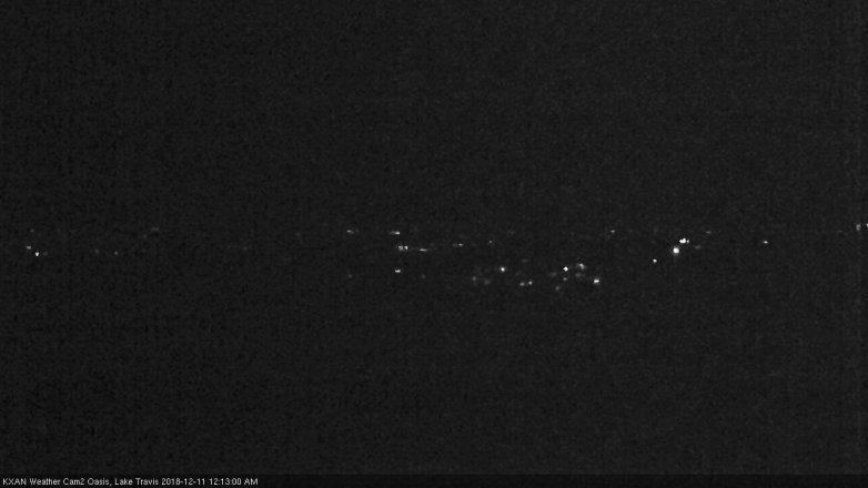 Lake Travis webcam, December 10, 2018 11:15 PM CT