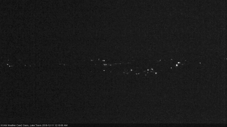 Lake Travis webcam, December 10, 2018 11:20 PM CT