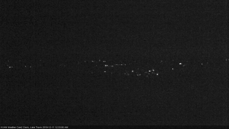 Lake Travis webcam, December 10, 2018 11:35 PM CT