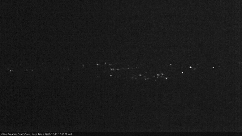 Lake Travis webcam, December 10, 2018 11:40 PM CT