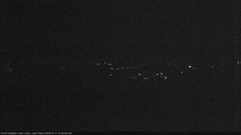 Lake Travis webcam, December 10, 2018 11:45 PM CT