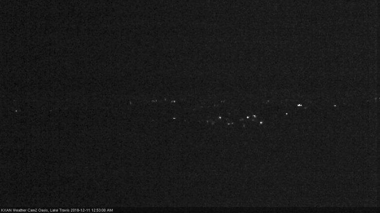 Lake Travis webcam, December 10, 2018 11:55 PM CT