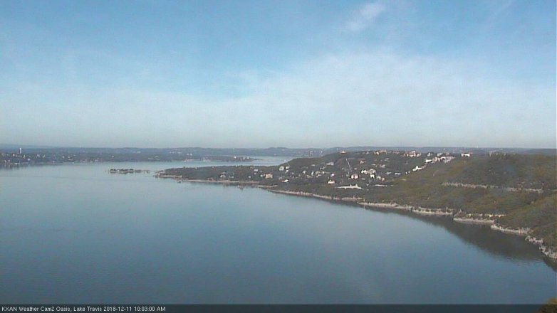 Lake Travis webcam, December 11, 2018 9:05 AM CT