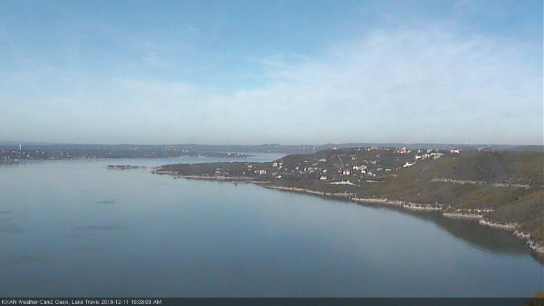Lake Travis webcam, December 11, 2018 9:10 AM CT
