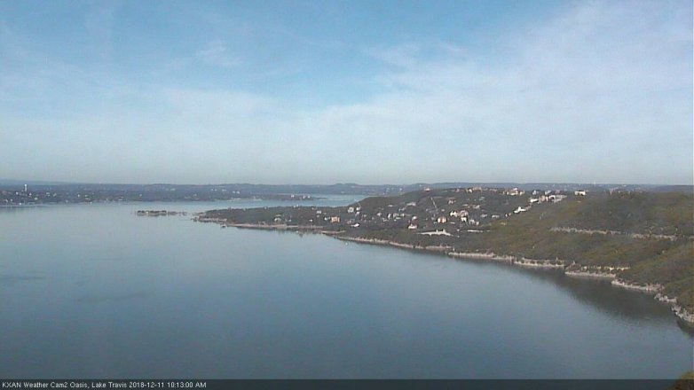 Lake Travis webcam, December 11, 2018 9:15 AM CT