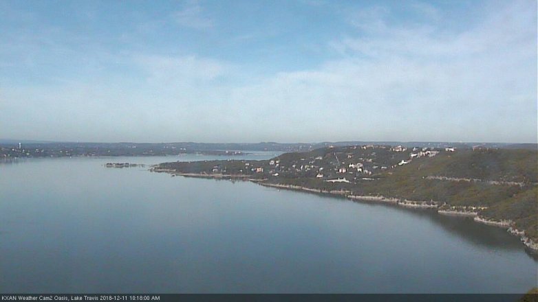 Lake Travis webcam, December 11, 2018 9:20 AM CT