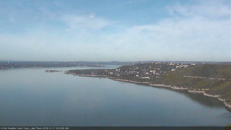 Lake Travis webcam, December 11, 2018 9:25 AM CT
