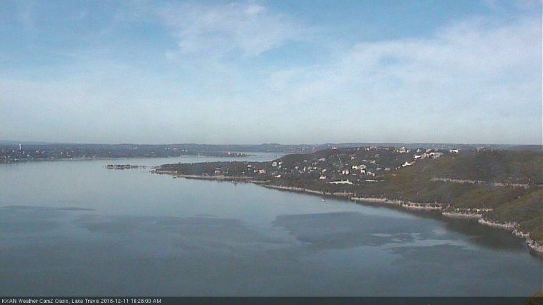 Lake Travis webcam, December 11, 2018 9:30 AM CT