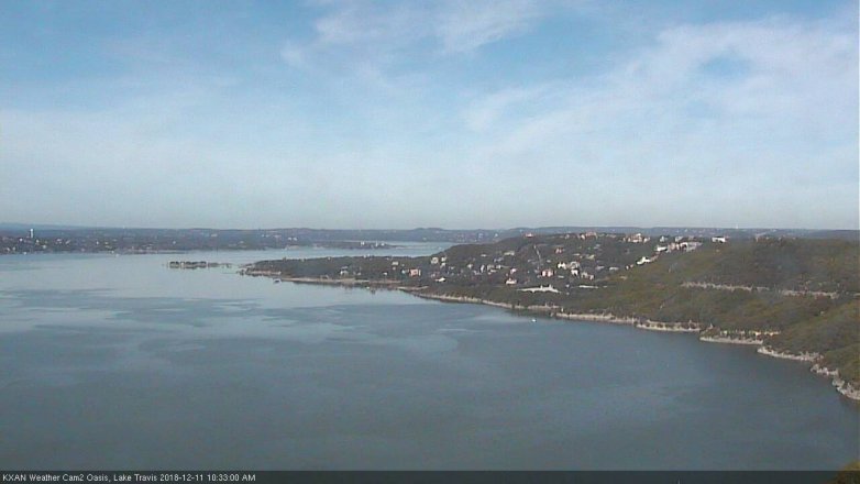 Lake Travis webcam, December 11, 2018 9:35 AM CT