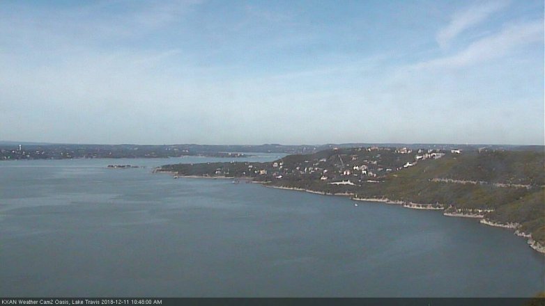 Lake Travis webcam, December 11, 2018 9:50 AM CT