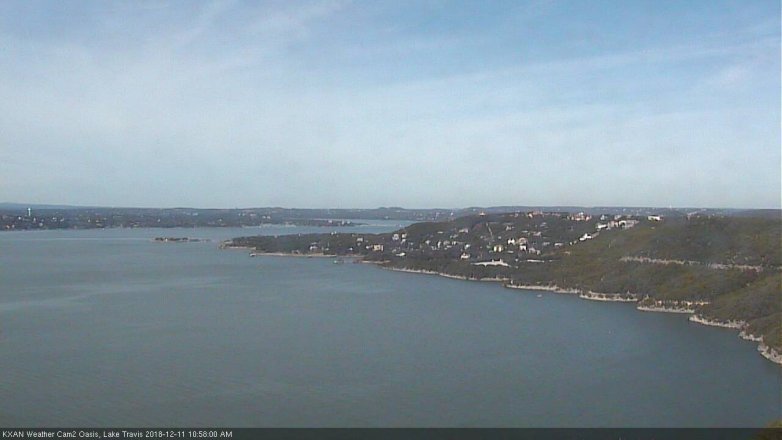 Lake Travis webcam, December 11, 2018 10:00 AM CT