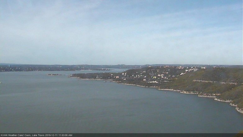 Lake Travis webcam, December 11, 2018 10:05 AM CT