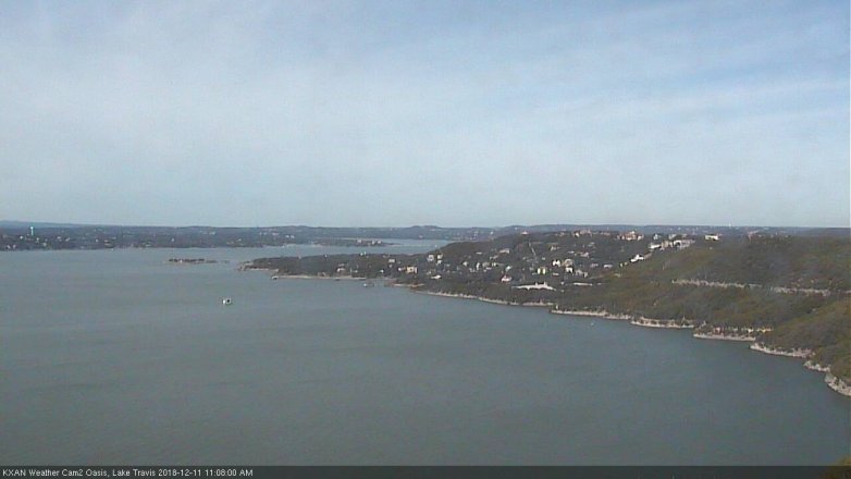 Lake Travis webcam, December 11, 2018 10:10 AM CT