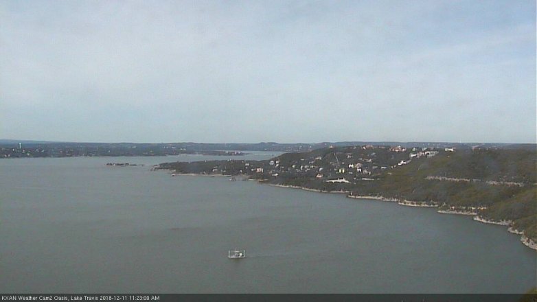 Lake Travis webcam, December 11, 2018 10:25 AM CT
