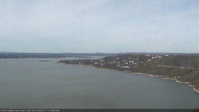 Lake Travis webcam, December 11, 2018 10:30 AM CT