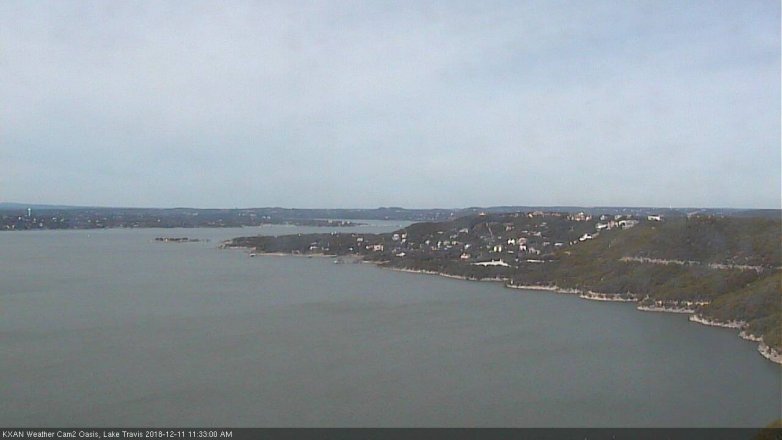 Lake Travis webcam, December 11, 2018 10:35 AM CT