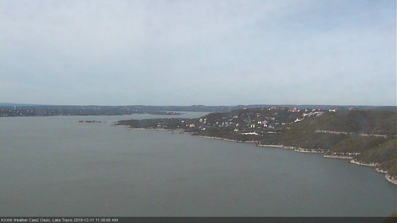 Lake Travis webcam, December 11, 2018 10:40 AM CT