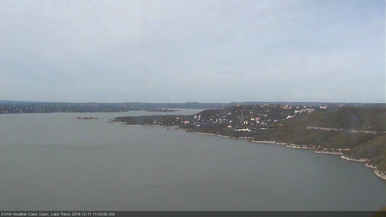 Lake Travis webcam, December 11, 2018 10:45 AM CT