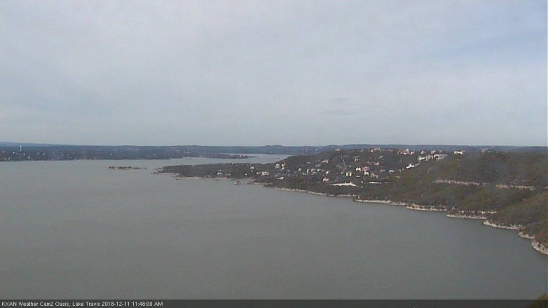 Lake Travis webcam, December 11, 2018 10:50 AM CT