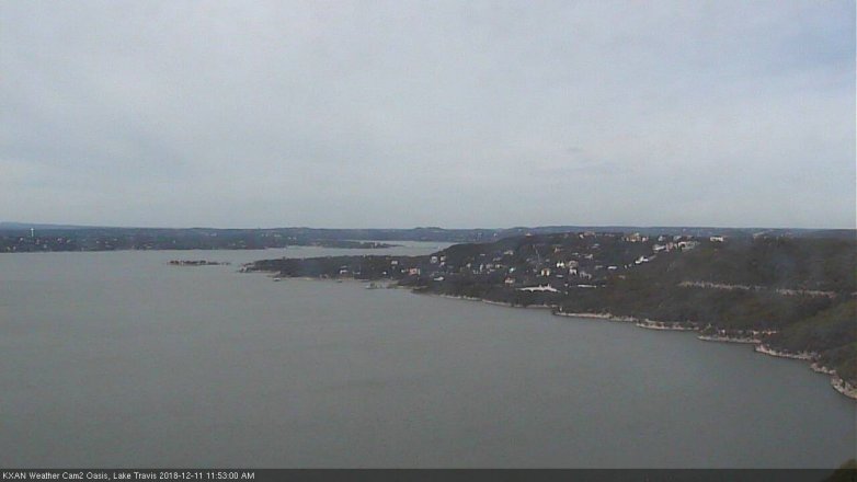 Lake Travis webcam, December 11, 2018 10:55 AM CT