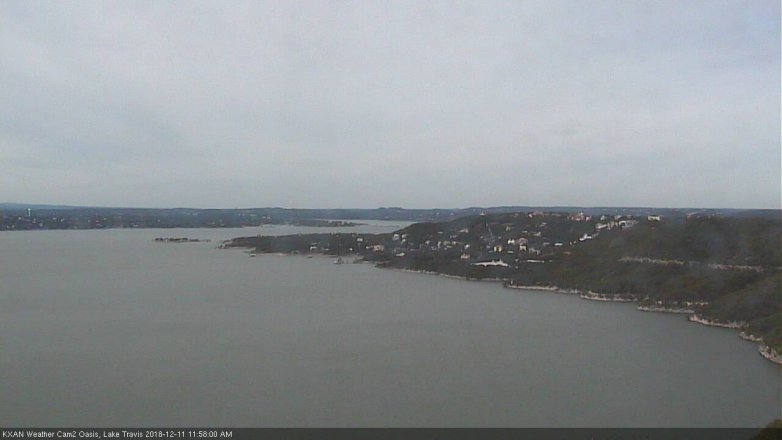 Lake Travis webcam, December 11, 2018 11:00 AM CT