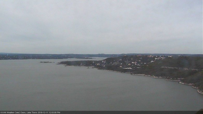 Lake Travis webcam, December 11, 2018 11:05 AM CT