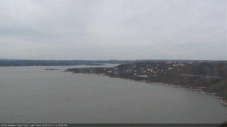 Lake Travis webcam, December 11, 2018 11:20 AM CT