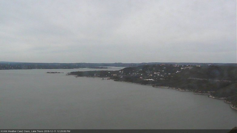 Lake Travis webcam, December 11, 2018 11:30 AM CT
