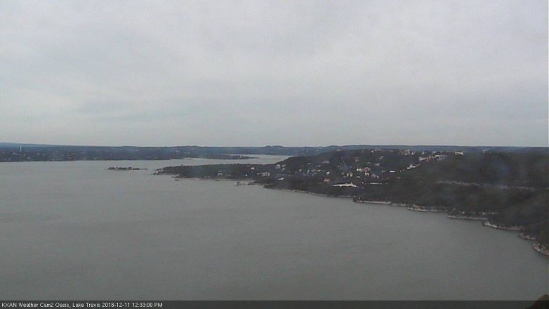 Lake Travis webcam, December 11, 2018 11:35 AM CT