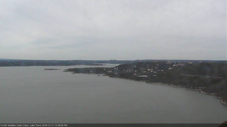 Lake Travis webcam, December 11, 2018 11:40 AM CT