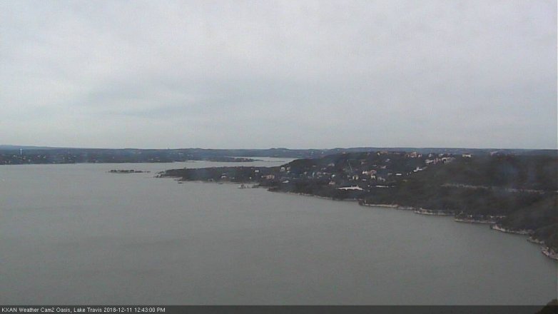 Lake Travis webcam, December 11, 2018 11:45 AM CT