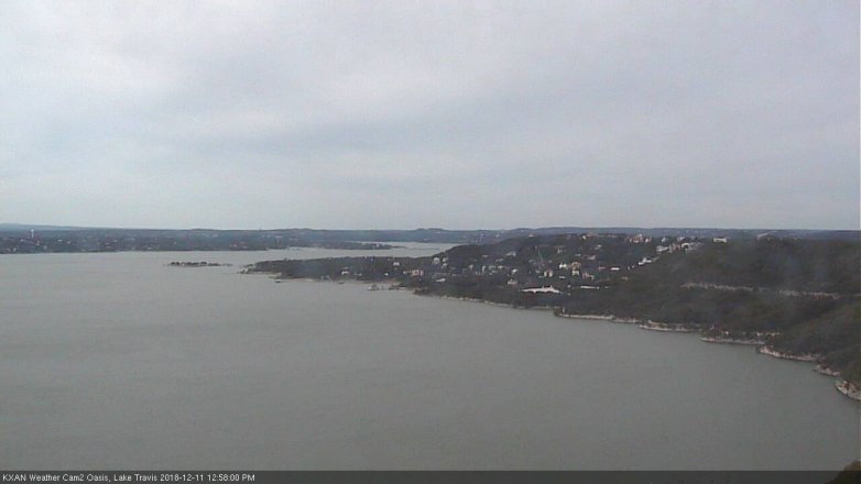 Lake Travis webcam, December 11, 2018 12:00 PM CT