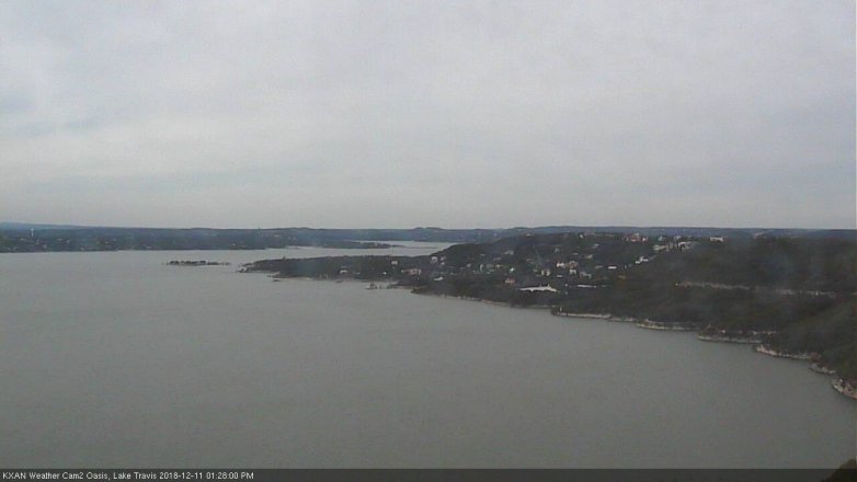 Lake Travis webcam, December 11, 2018 12:30 PM CT