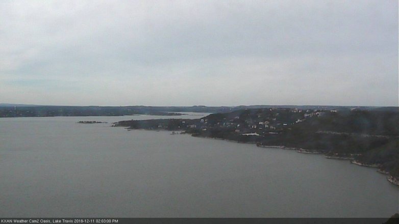 Lake Travis webcam, December 11, 2018 1:05 PM CT