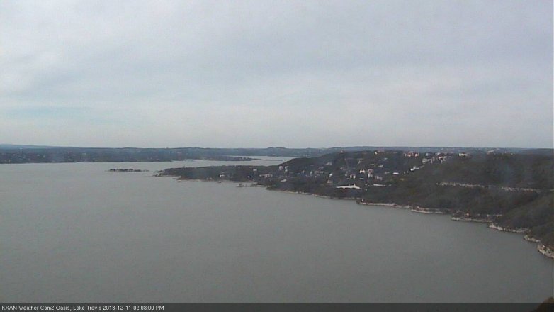 Lake Travis webcam, December 11, 2018 1:10 PM CT