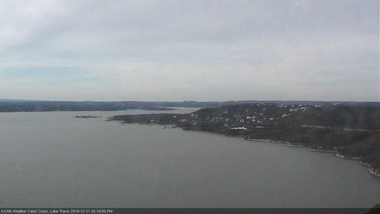 Lake Travis webcam, December 11, 2018 1:20 PM CT