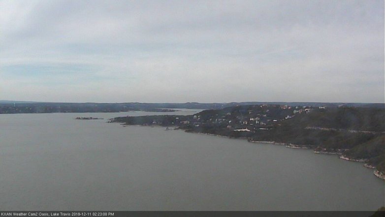 Lake Travis webcam, December 11, 2018 1:25 PM CT