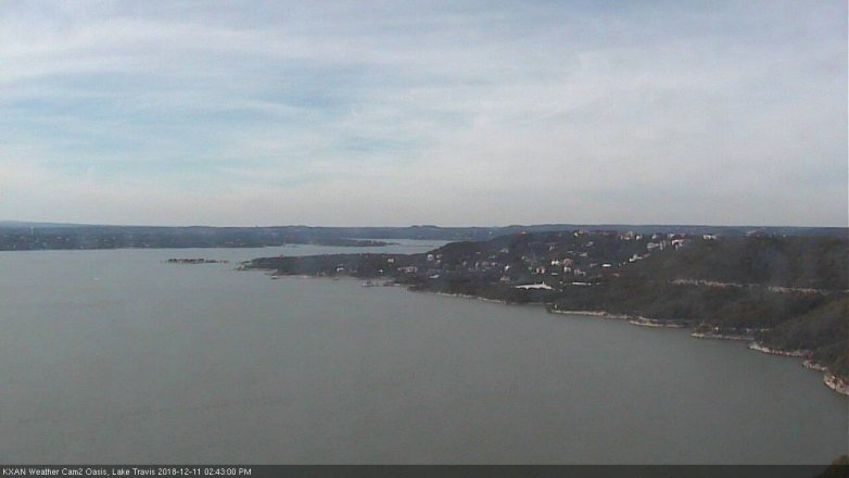 Lake Travis webcam, December 11, 2018 1:45 PM CT