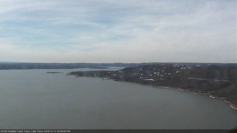 Lake Travis webcam, December 11, 2018 1:50 PM CT