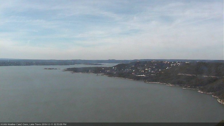 Lake Travis webcam, December 11, 2018 1:55 PM CT