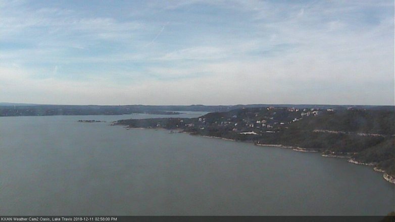Lake Travis webcam, December 11, 2018 2:00 PM CT