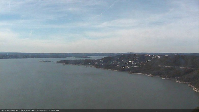 Lake Travis webcam, December 11, 2018 2:05 PM CT